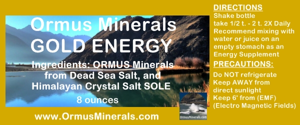 Ormus Minerals Gold Energy